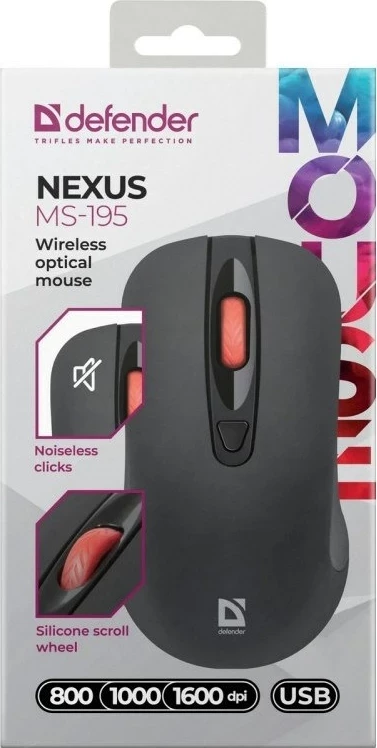 Maus Defender Nexus MS-195 RF Silent, i zi