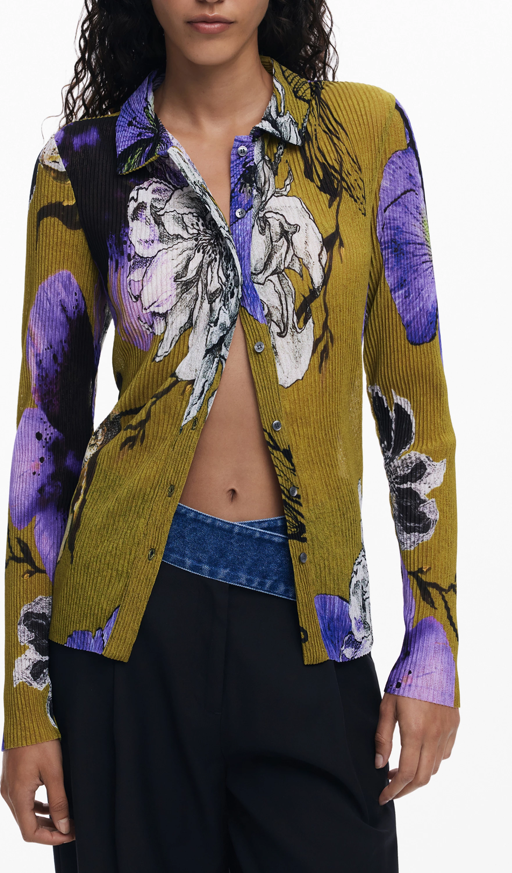 Këmishë për femra Desigual, e gjelbër