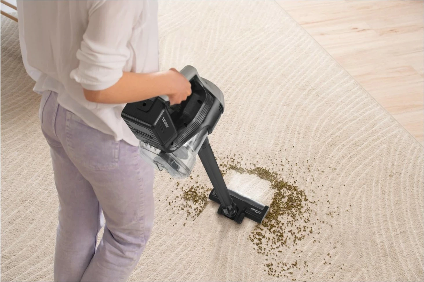 Fshesë elektrike vertikale Zelmer ZSVC510D, 22V, e zezë-rërë