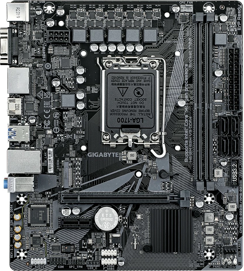 Pllakë amë Gigabyte H610M S2H V3 DDR4, Socket LGA1700, micro ATX