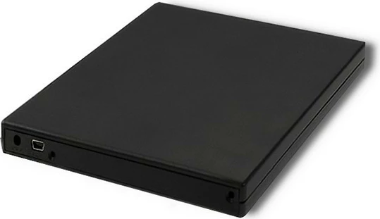 Kasë e jashtme Qoltec 51864 për CD/DVD SATA, USB 2.0, 9.5mm, e zezë