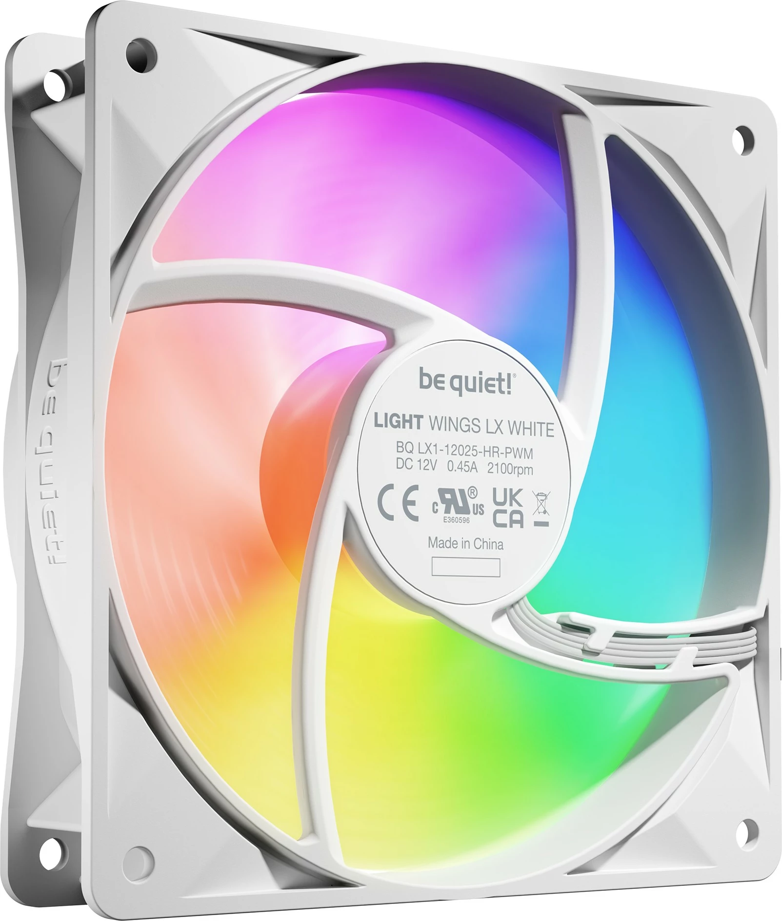 Ventilator Be Quiet! LIGHT WINGS LX PWM, 120mm, Triple-Pack, Bardhë