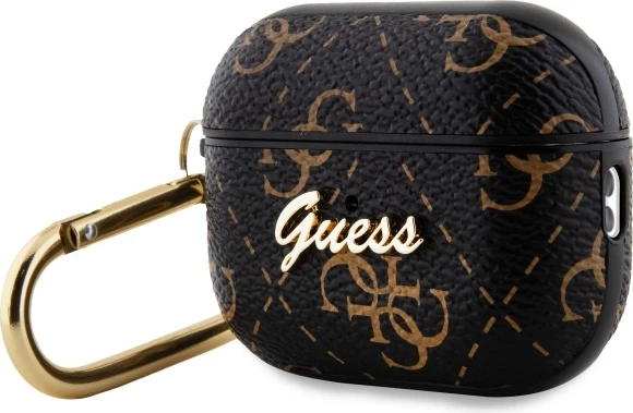 Mbështjellës Guess GUAP2PG4GPK për AirPods Pro 2, me karabinë, i zi