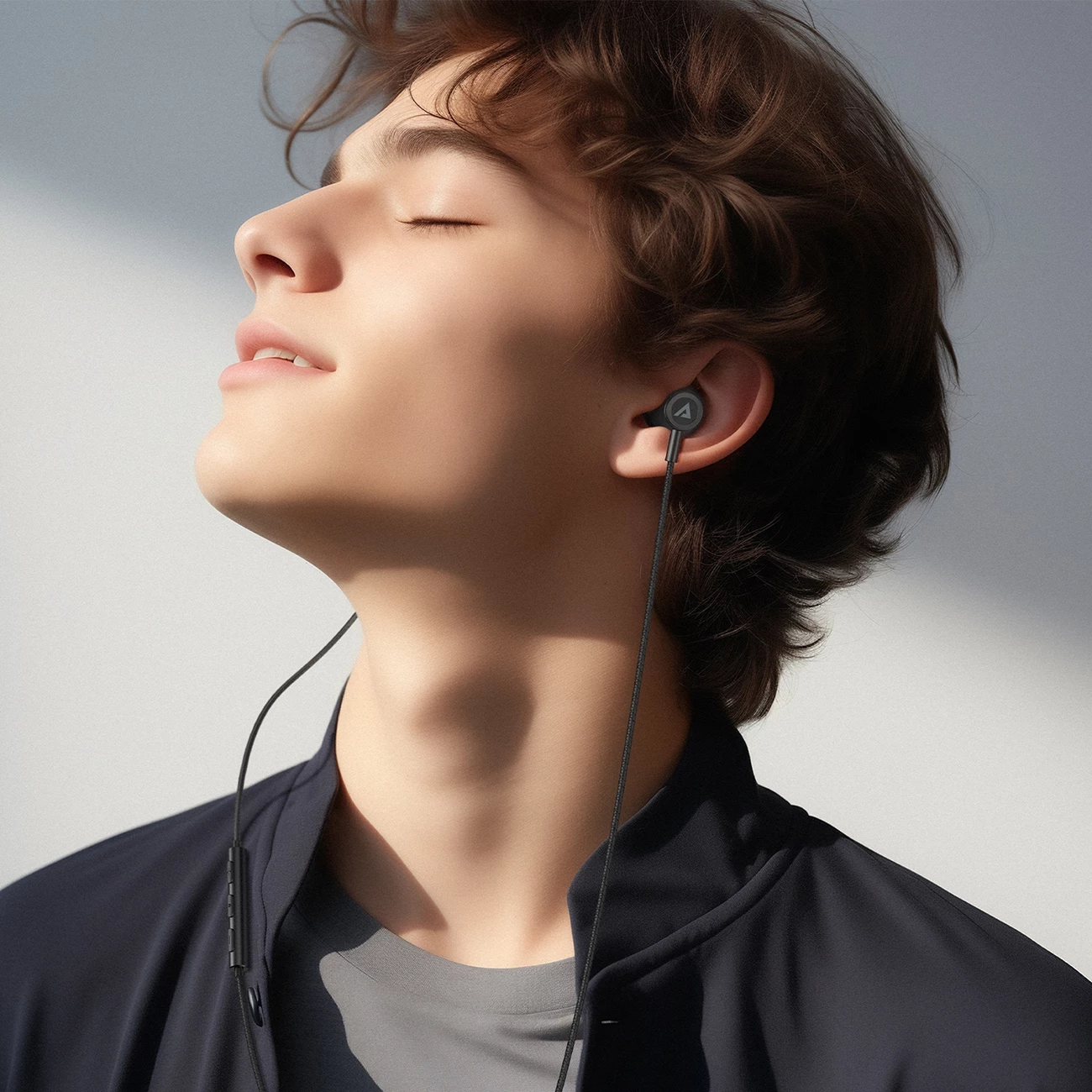 Kufje Acefast L2 in-ear me USB-C, mikrofon dhe komandë, 1.2m, Zezë