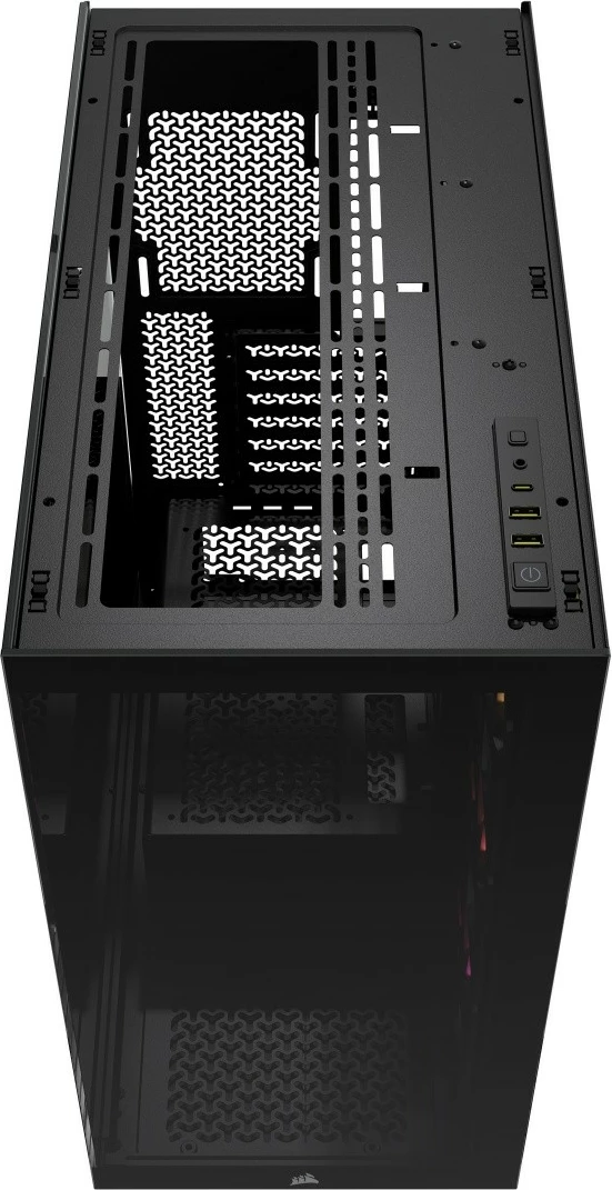 Kasë Corsair 3500X ICUE LINK RGB TG, Midi Tower, e zezë