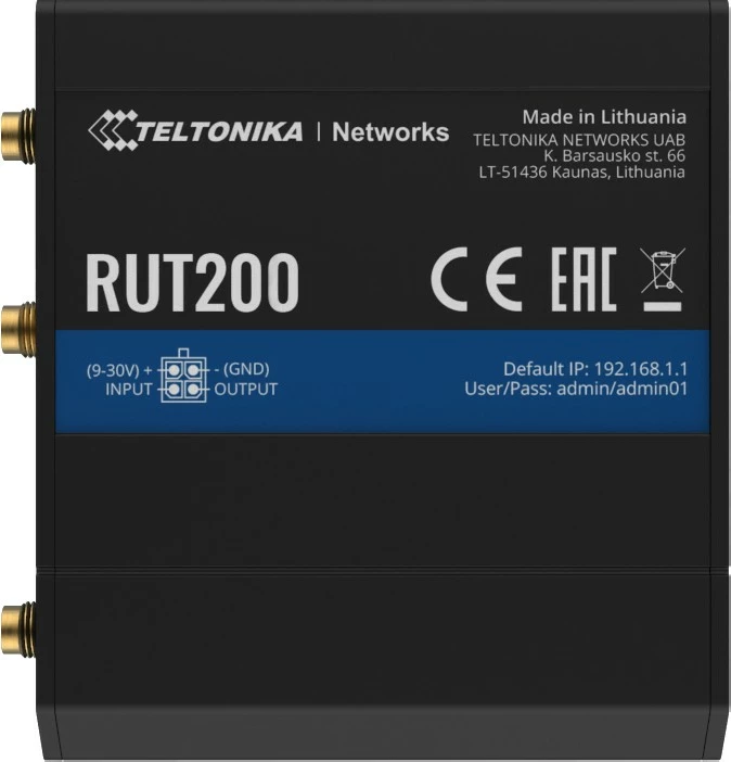 Router TELTONIKA RUT200, 4G/LTE, Wi-Fi, 2x Ethernet, i zi