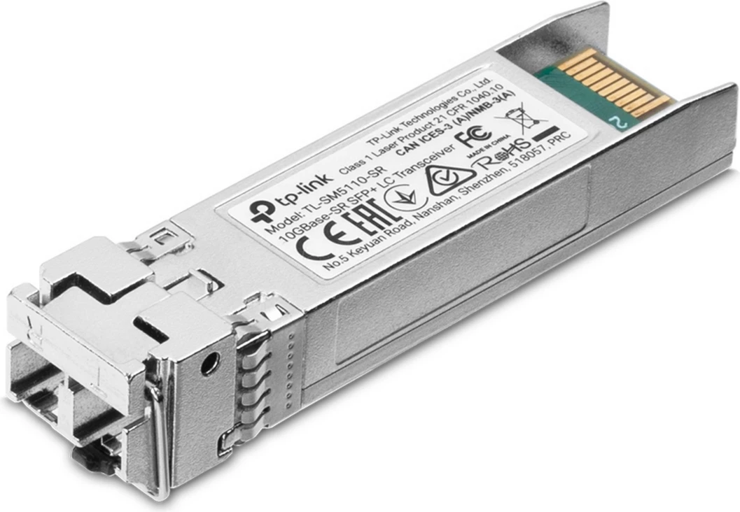 Transceiver, TP-Link, TL-SM5110-SR, SFP+ 10GBase-SR 850 nm MMF LC deri 300 m, argjendtë