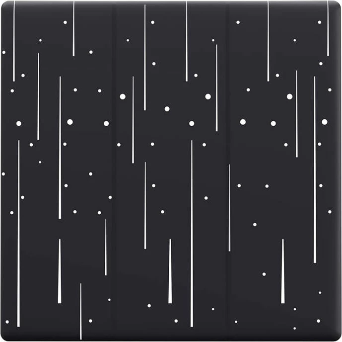 Kapak dekorativ Sonoff T5-3C-86-star për çelës të mençur me prekje, plastikë, i zi