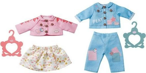 Set rrobash për kukulla Baby Annabell Zapf, 703069-116720, Rozë/Kaltër/Bardhë