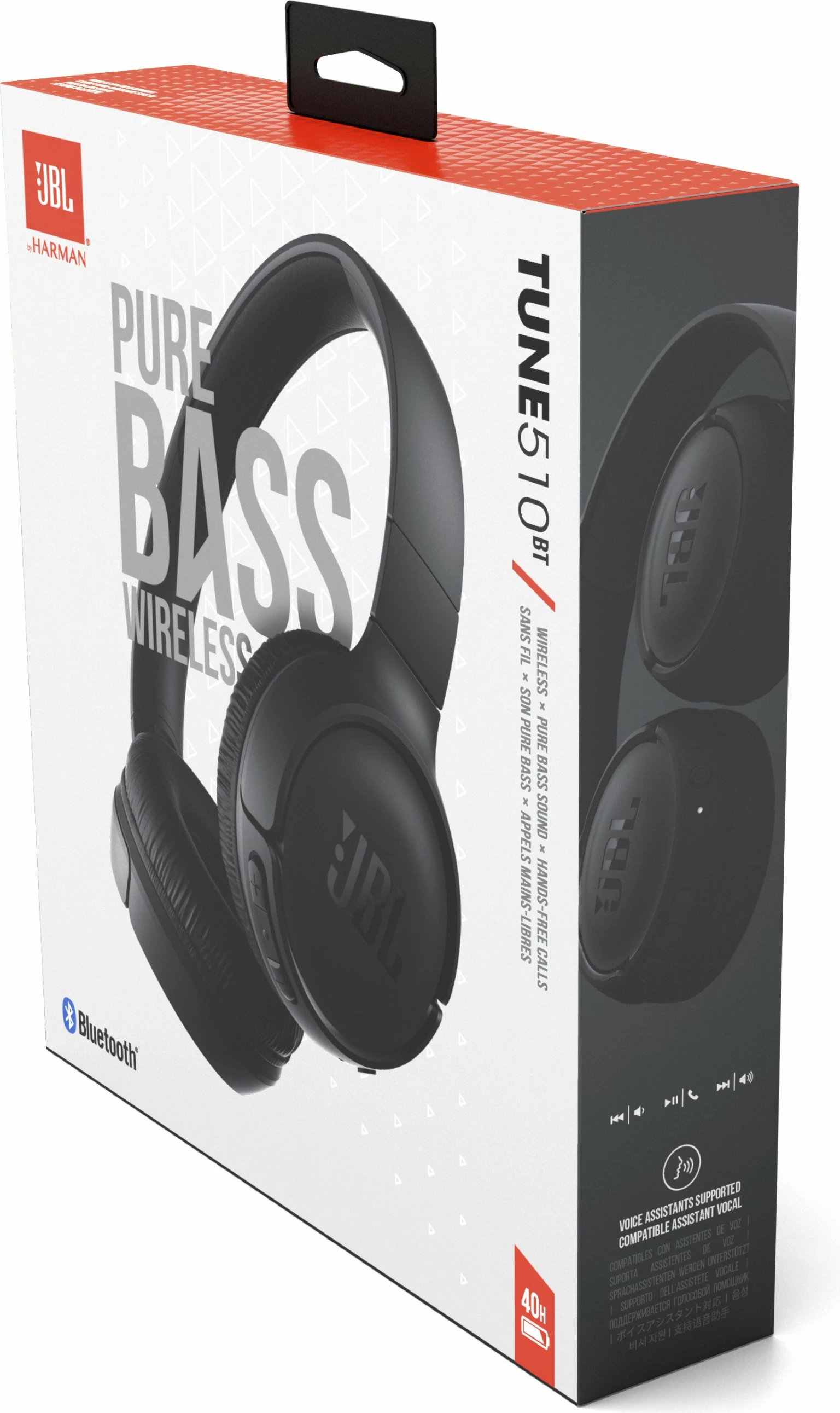 Kufje JBL Tune 510BT, Wireless, 40 orë, Bluetooth 5.0, të zeza