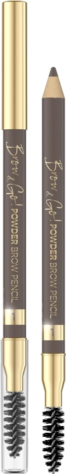 Laps për vetulla Eveline Cosmetics Brow & Go! Powder Eyebrow Pencil 01 për femra, 1 art