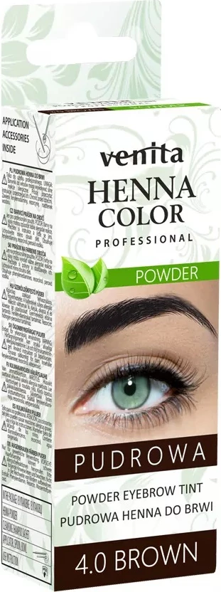 Pluhur henna për vetulla Venita 4.0 Brown 4g