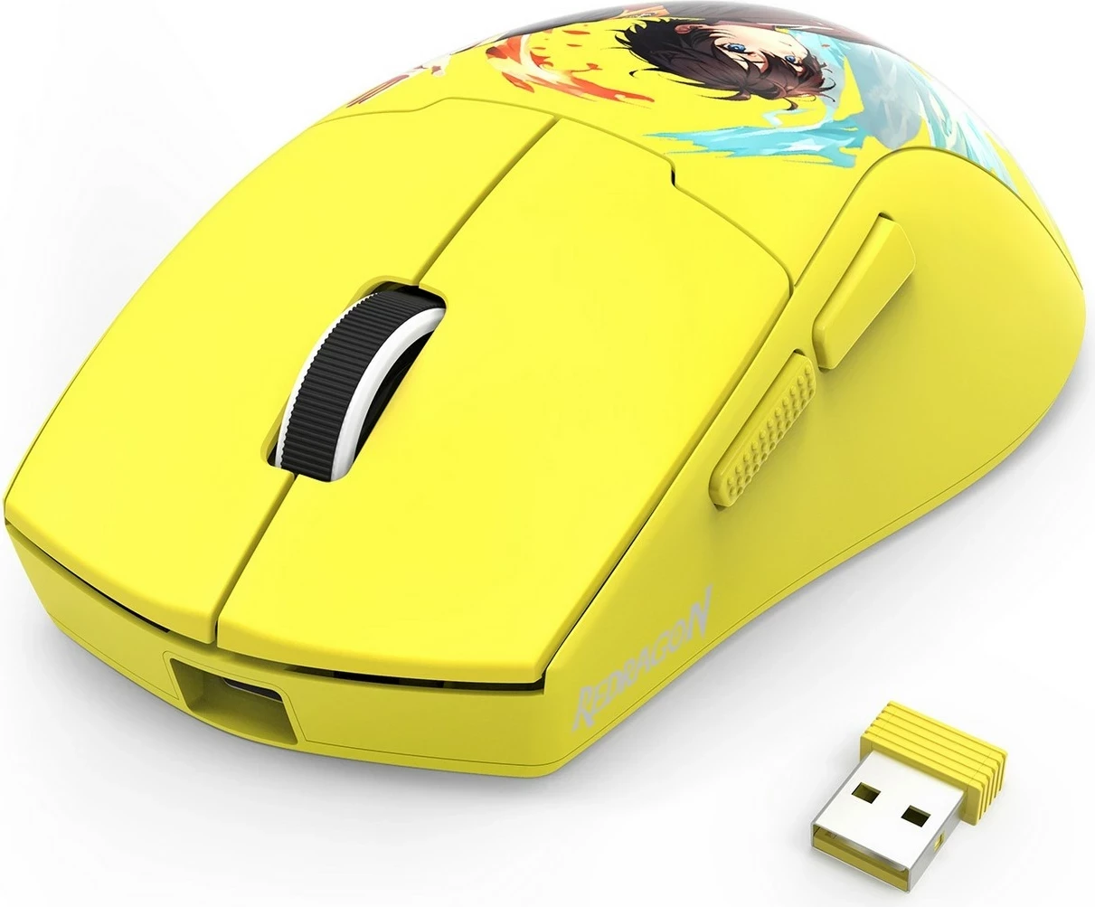 Maus Redragon M918-AKB-PRO K1NG PRO MAX 1K, e verdhë