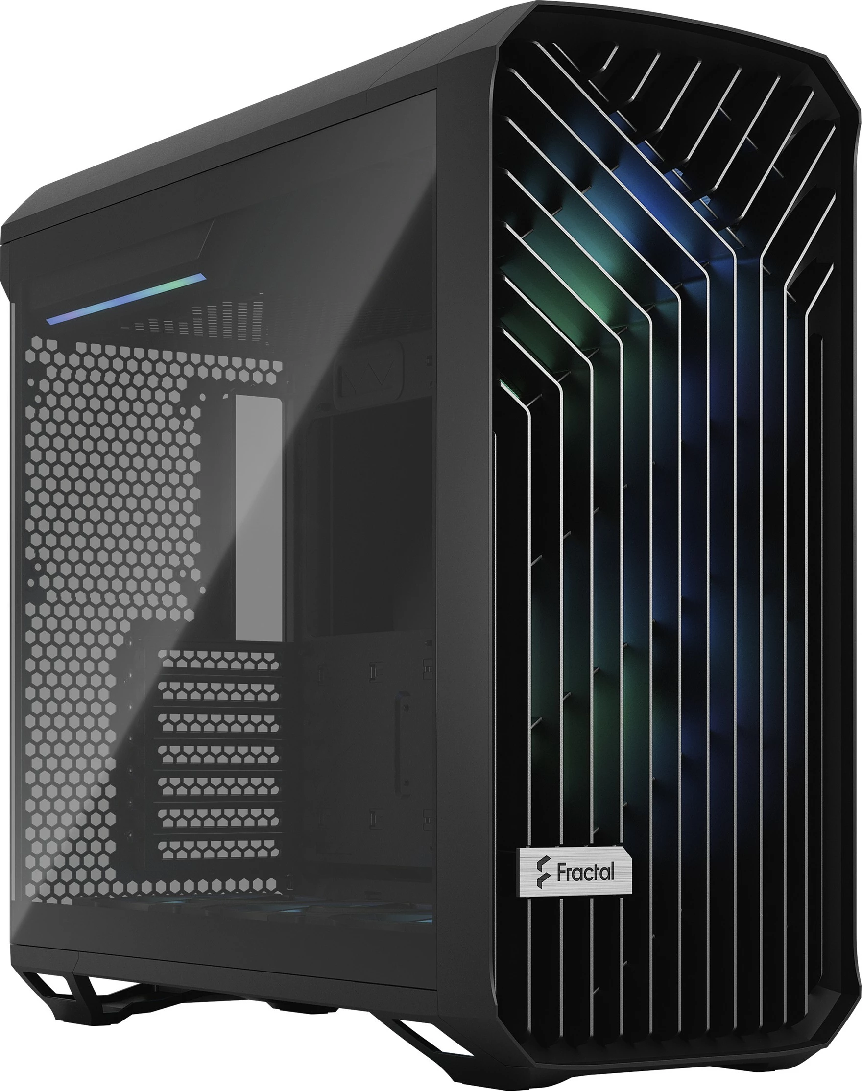 Kasë Fractal Design Torrent, Tower, PC, ATX, EATX, ITX, micro ATX, SSI CEB, Tempered glass, Gaming, e zezë