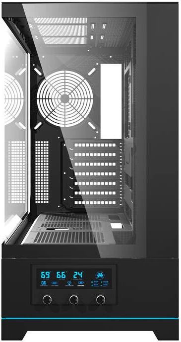 Kasë Darkflash DY451, Big Tower, pa ventilatorë, e zezë