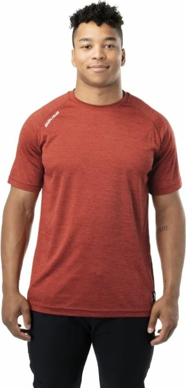 Maicë sportive për meshkuj Bauer, e kuqe