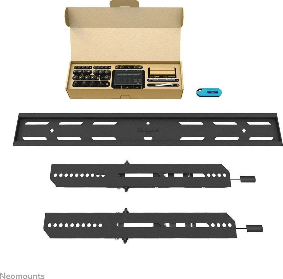 Mbajtës muri për TV Newstar WL35S-850BL16, 42"-86", Çelik, i zi