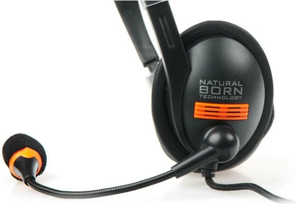 Kufje Natec Drone NSL-0294 me mikrofon, me kabllo, të zeza