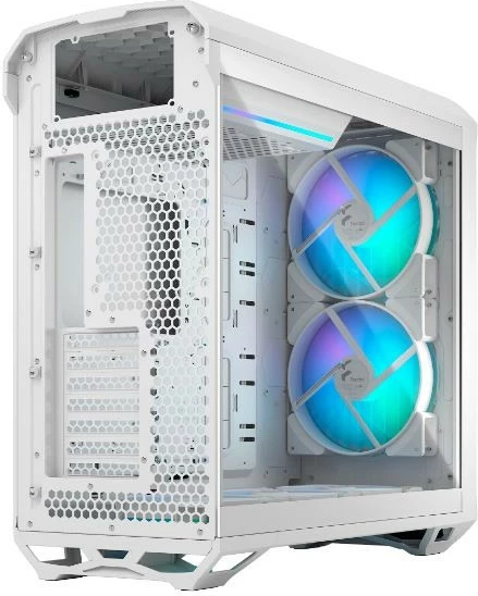 Kasë Fractal Design Torrent White RGB TG Clear Tint, Midi Tower, Tempered Glass, e bardhë