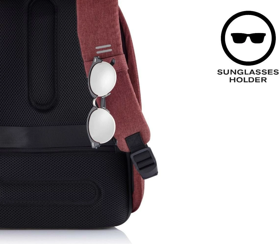 Çantë shpine XD DESIGN BOBBY HERO REGULAR, 16L, për laptop 15.6", e kuqe