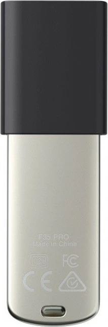 Pendrive Lexar F35pro, 64GB, USB 3.2 Gen1, me lexues gjurmësh gishti, Zi/Metal