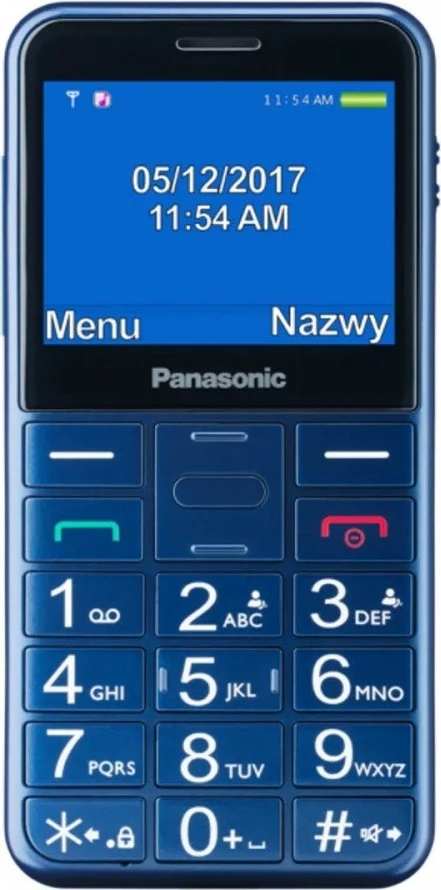 Celular Panasonic KX-TU155, 2.4", Bluetooth, Blu