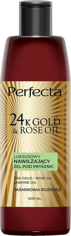 Xhel dushi për femra Perfecta 24K Gold & Rose Oil Jasmine Delight, 400ml