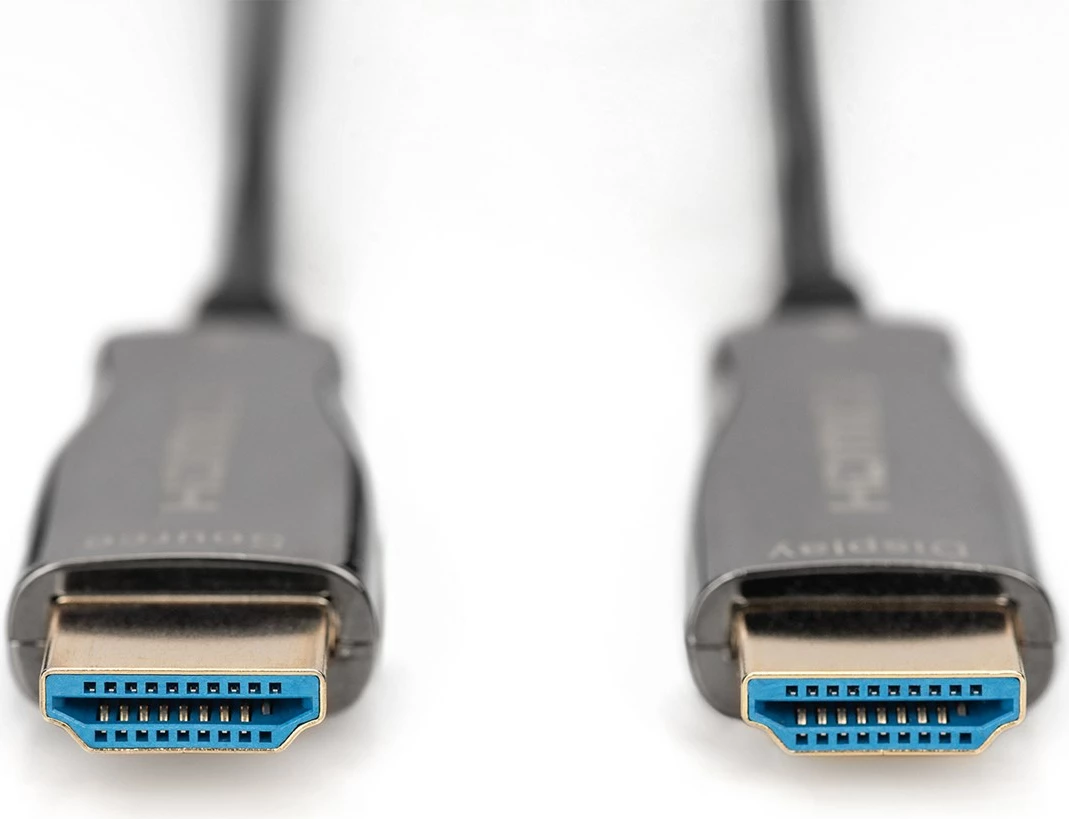 Kabëll HDMI Digitus AOC Hybrid Fiber Optic, UHD 4K, 20 m, Zi