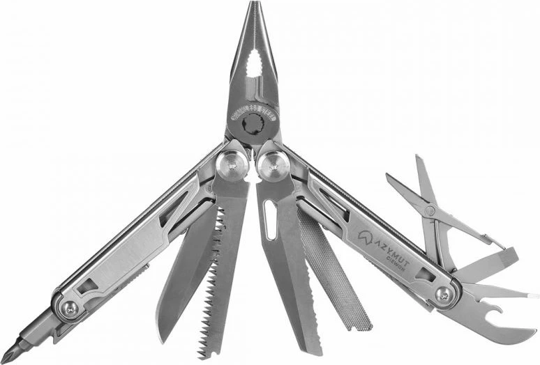 Multitool Azymut për turizëm, çelik