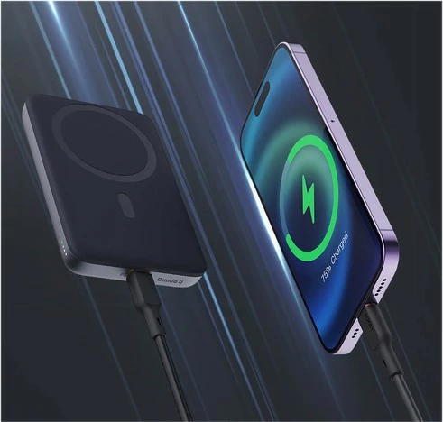 Power bank AUKEY PB-MS01 MagSafe, 6700mAh, 20W, LED, USB-C, e zezë