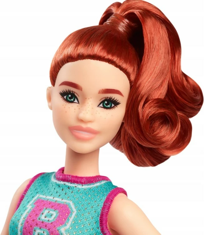 Kukull Barbie Fashionistas Mattel HYT90 me veshje cheerleader, për vajza