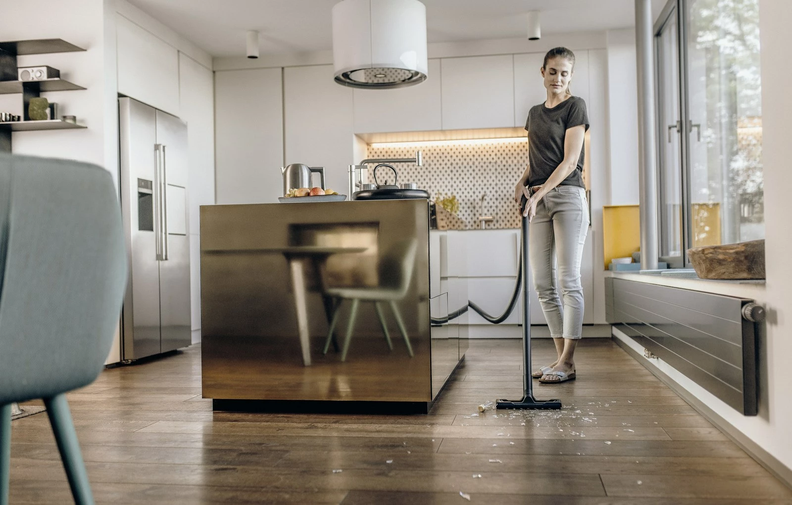 Fshesë me korrent Kärcher 1.628-401.0, 12 L, 1000 W, e zezë/e verdhë