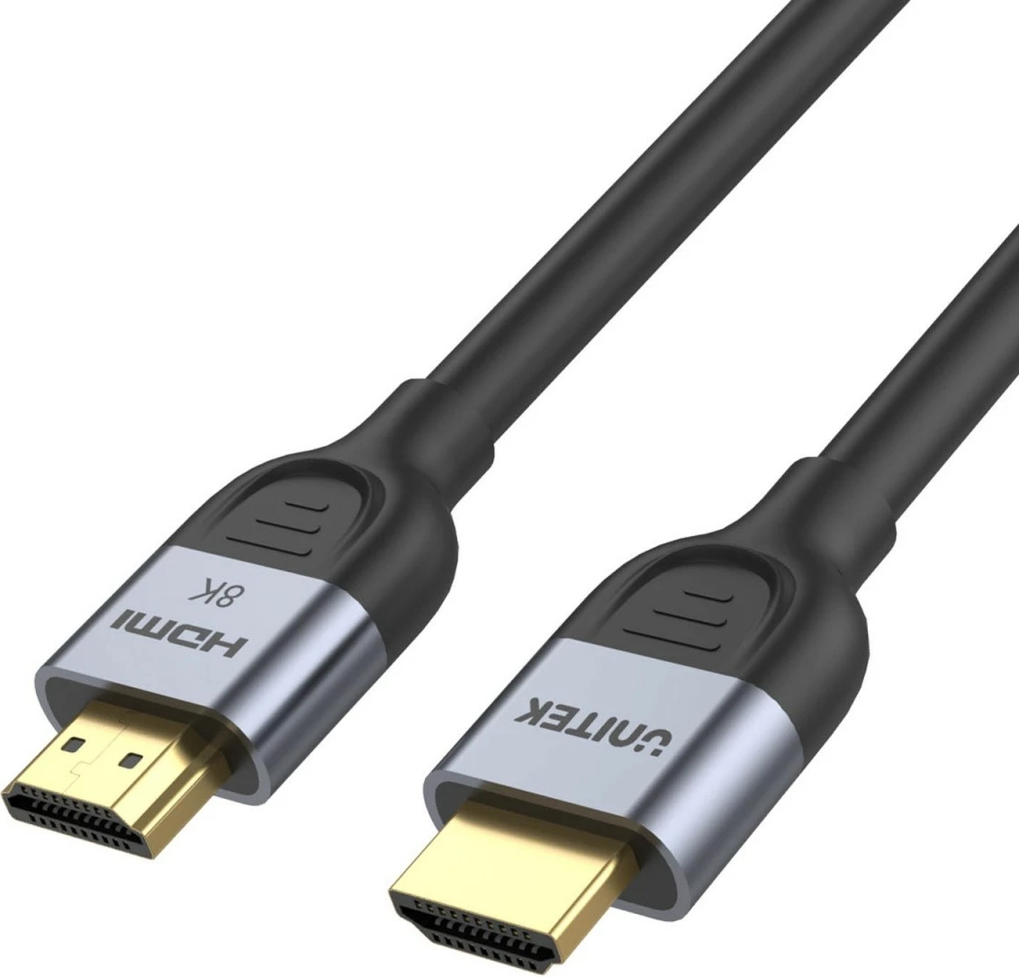 Kabllo HDMI Unitek C11086GY01-1M, 2.1, 8K 60Hz, 1m, e zezë