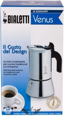 Moka pot Bialetti NEW VENUS 10TZ, 0.5L, inox, për induksion, argjend