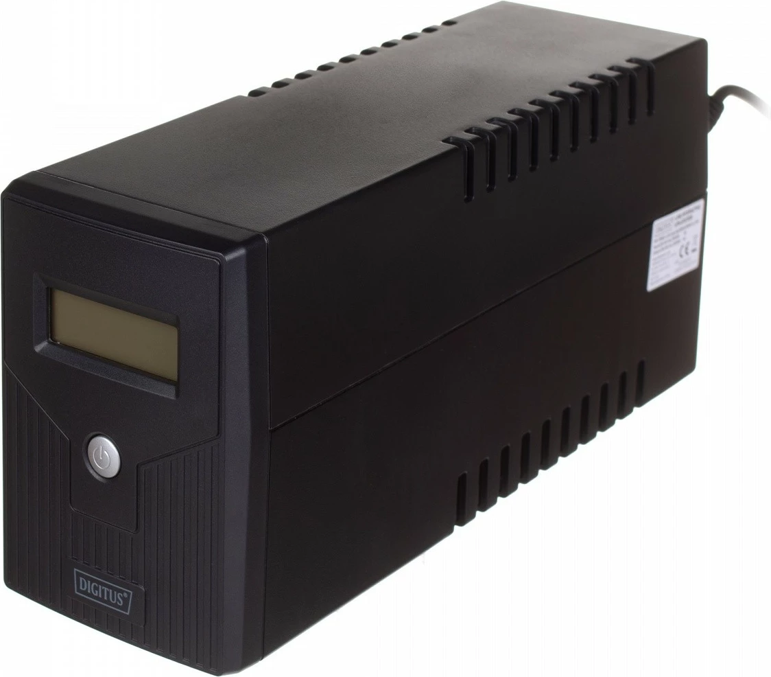 Kasë UPS Digitus DN-170063-LCD, 600VA/360W, Line-Interactive, LCD, 2xSchuko, E zezë