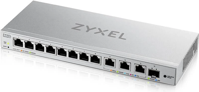 Switch Zyxel XGS1250-12, Managed, 10G Ethernet, Gri