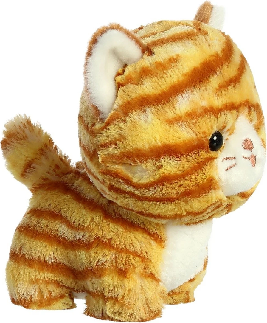 Lodër pelushi Daffi Teddy Pets, mace tabby portokalli, 19 cm