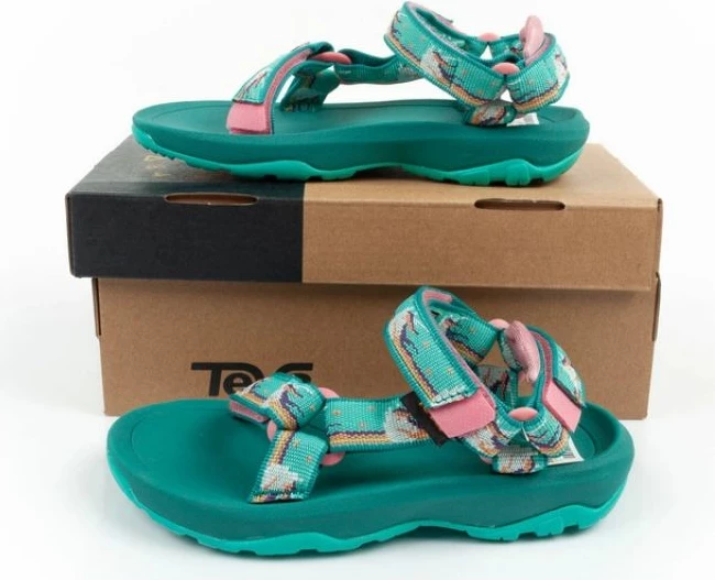 Sandale për fëmijë Teva, të gjelbra