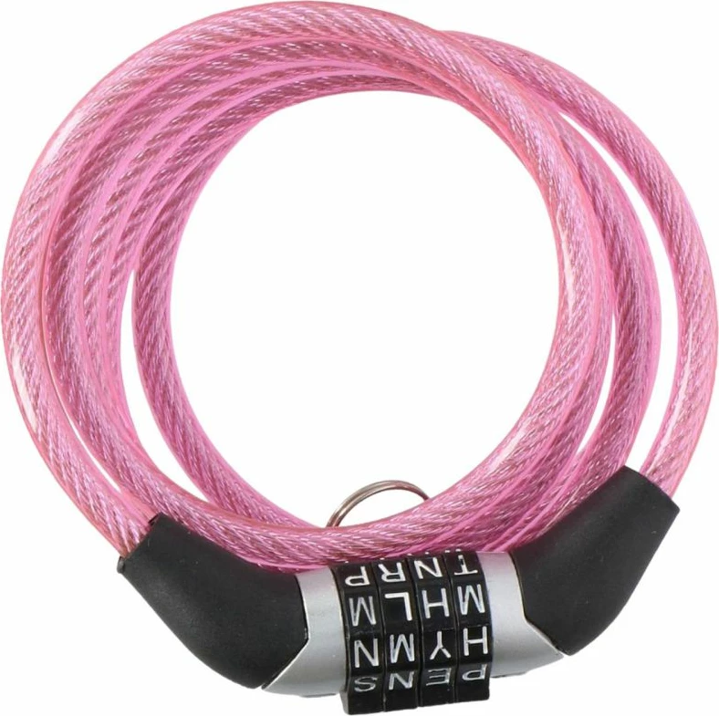 Kyç i spirales për bicikleta Dunlop, rozë