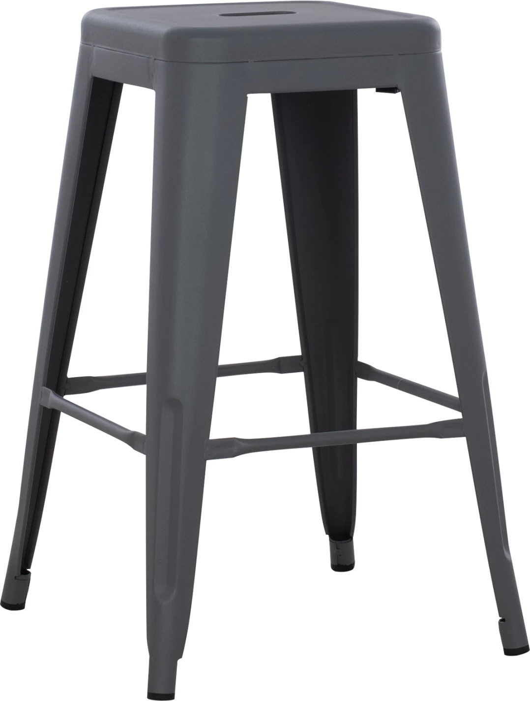 Karrige për bar mesatare MELITA-PRO FH8573.50 metalike ngjyrë gri 43x43x67 cm