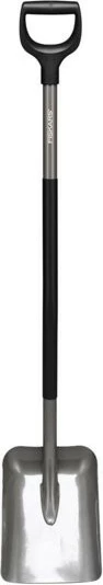 Lopatë ergonomike Fiskars 1066712, plastikë/çelik, gri