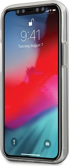 Mbështjellës Guess GUHCP12SIMLFL03 për iPhone 12 mini 5.4", Flower Collection, kaltër