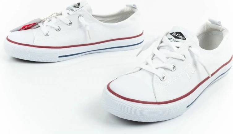 Këpucë femra Lee Cooper, të bardha