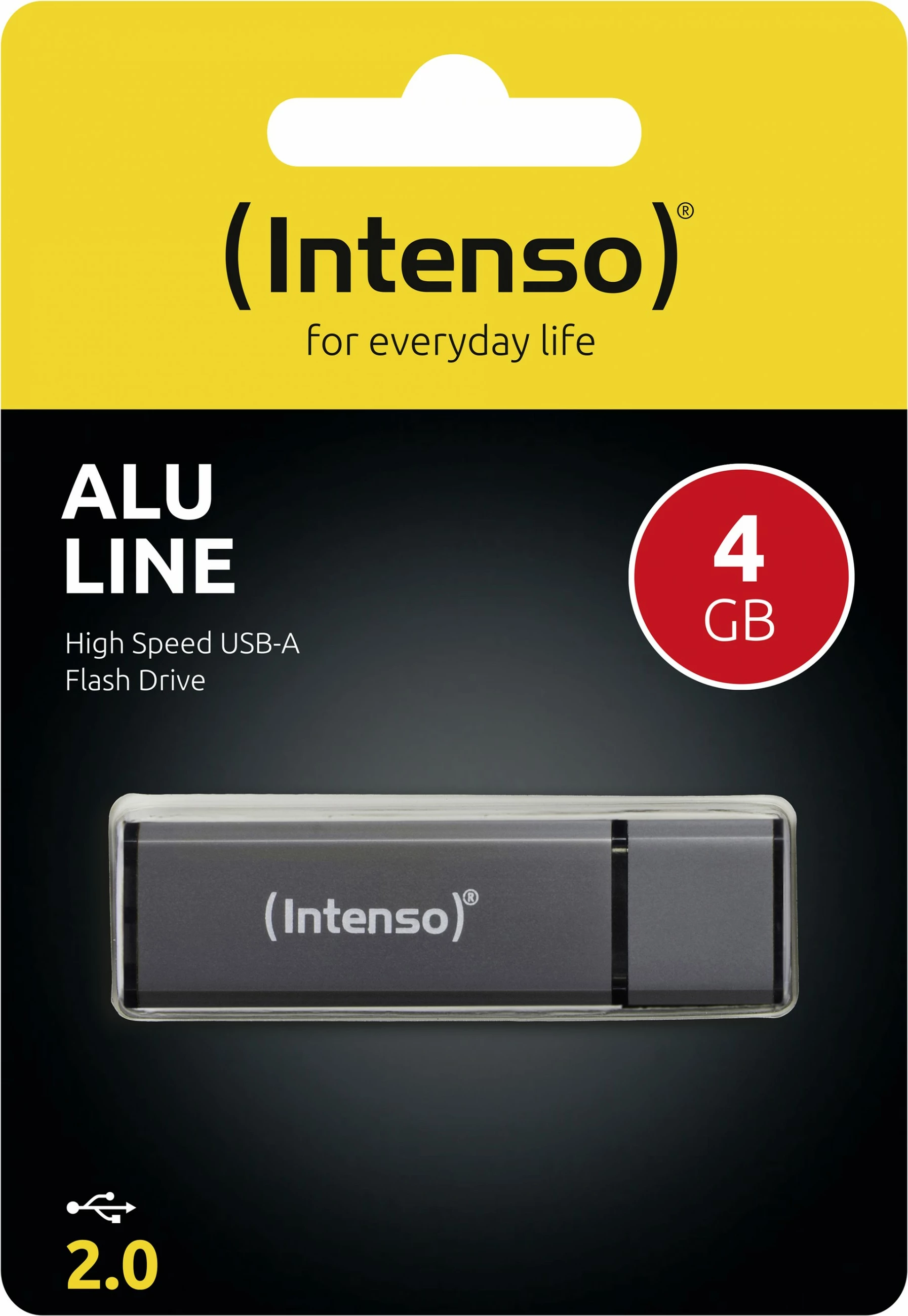 USB Intenso Alu Line, 4 GB, USB Type-A, 2.0, Anthracite