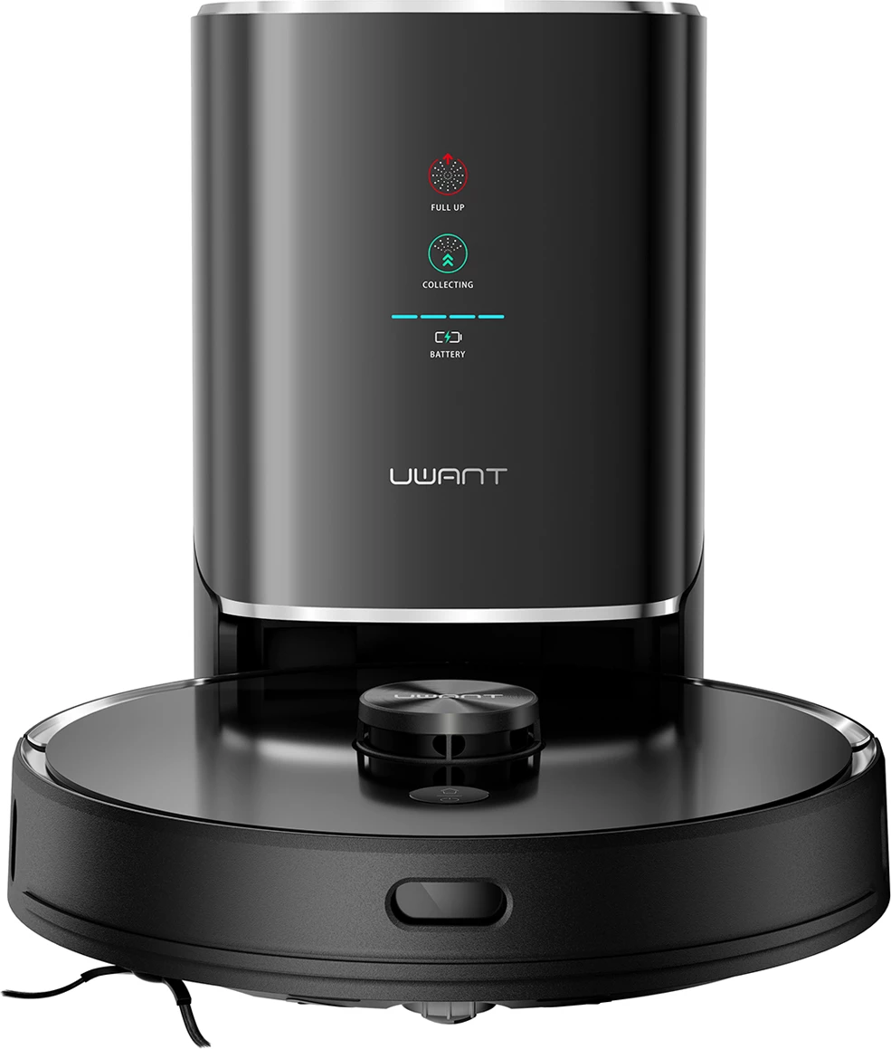 Robot pastrues UWANT U100 me mop, stacion mbushje/pastrimi, i zi