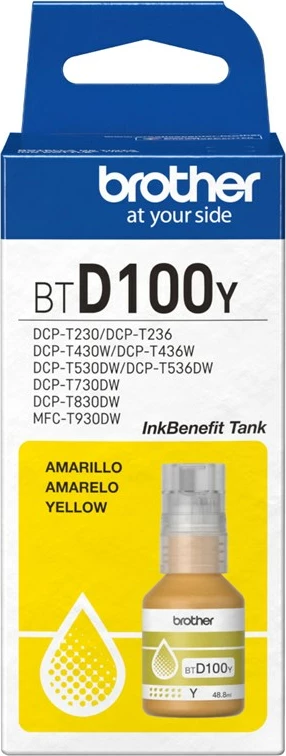 Bojë printeri Brother BTD100Y, origjinale, e verdhë
