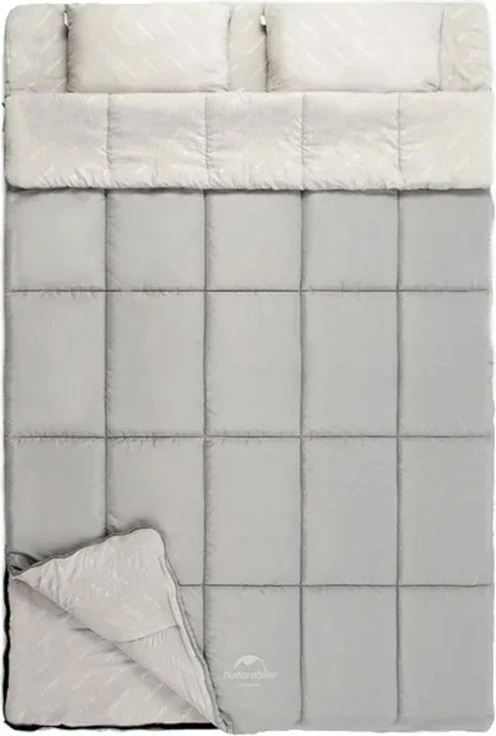 Thes gjumi dopio me jastëk Naturehike, 48 x 40 x 7.62 cm, hiri