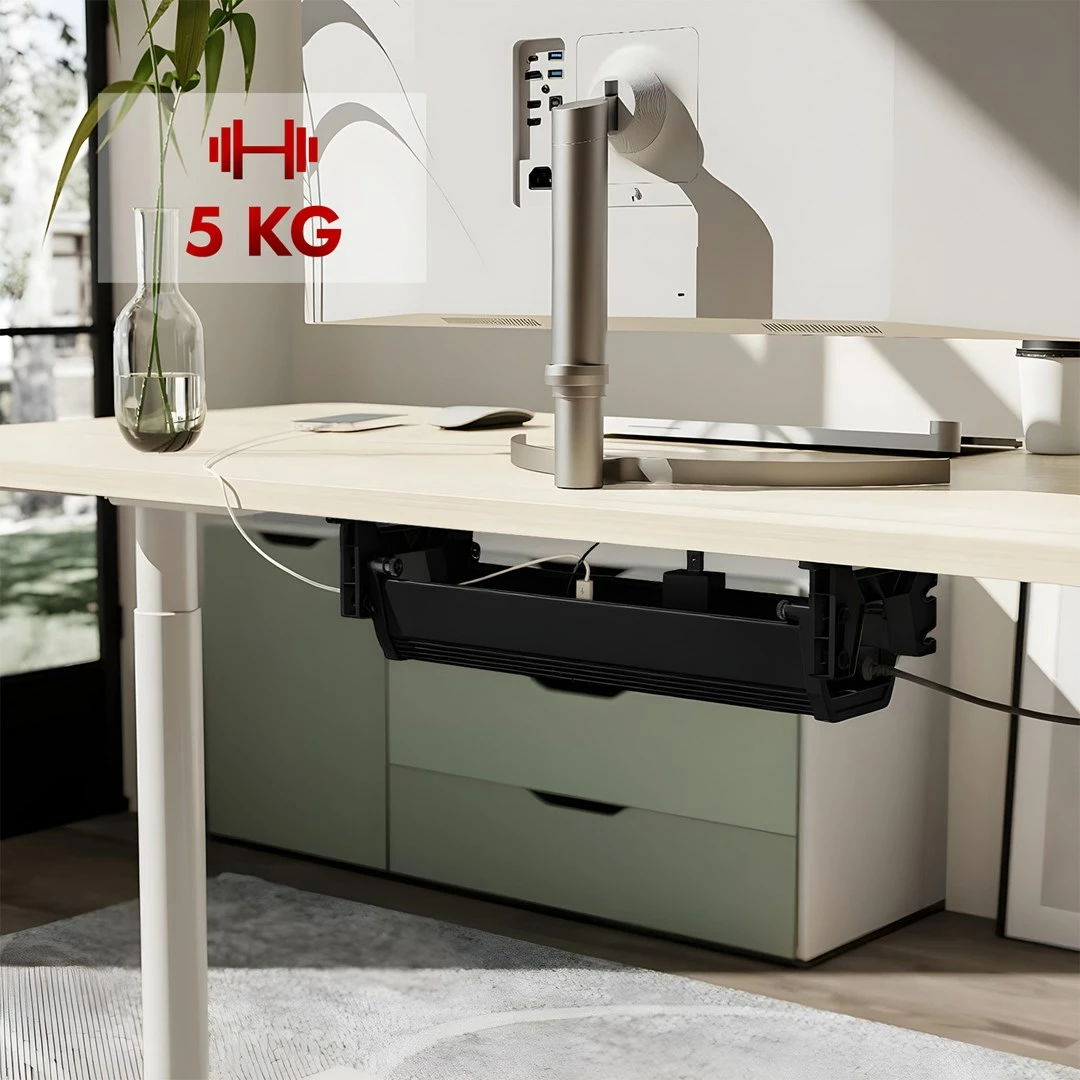 Organizues kabllosh nën tavolinë Maclean MC-106 B, i zi