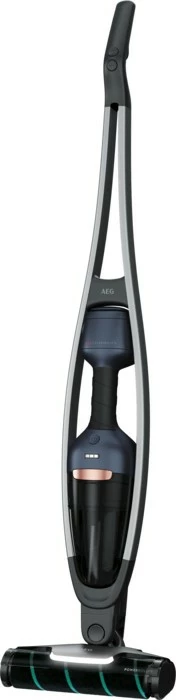 Fshesë me korrent AEG QX9-1-P5IB, Stick, Pa qese, 0.35 L, E zezë, Indigo, Argjend