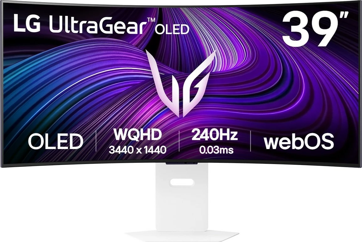 Monitor LG UltraGear 39GX90SA-W, 39 inç, OLED, WQHD, 240Hz, i bardhë